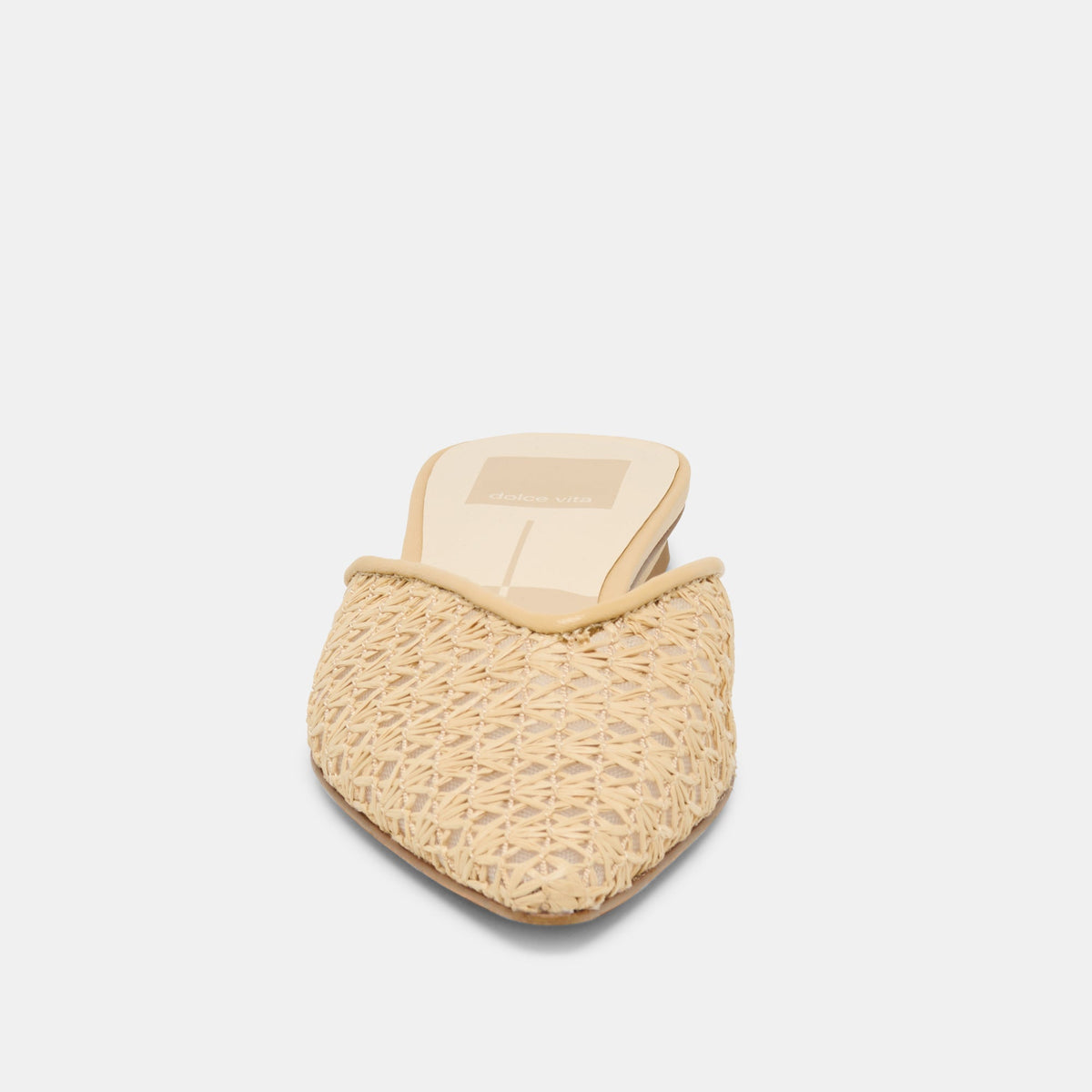 Dolce Vita SHOES Elm Natural Cross Hatch Raffia Flats