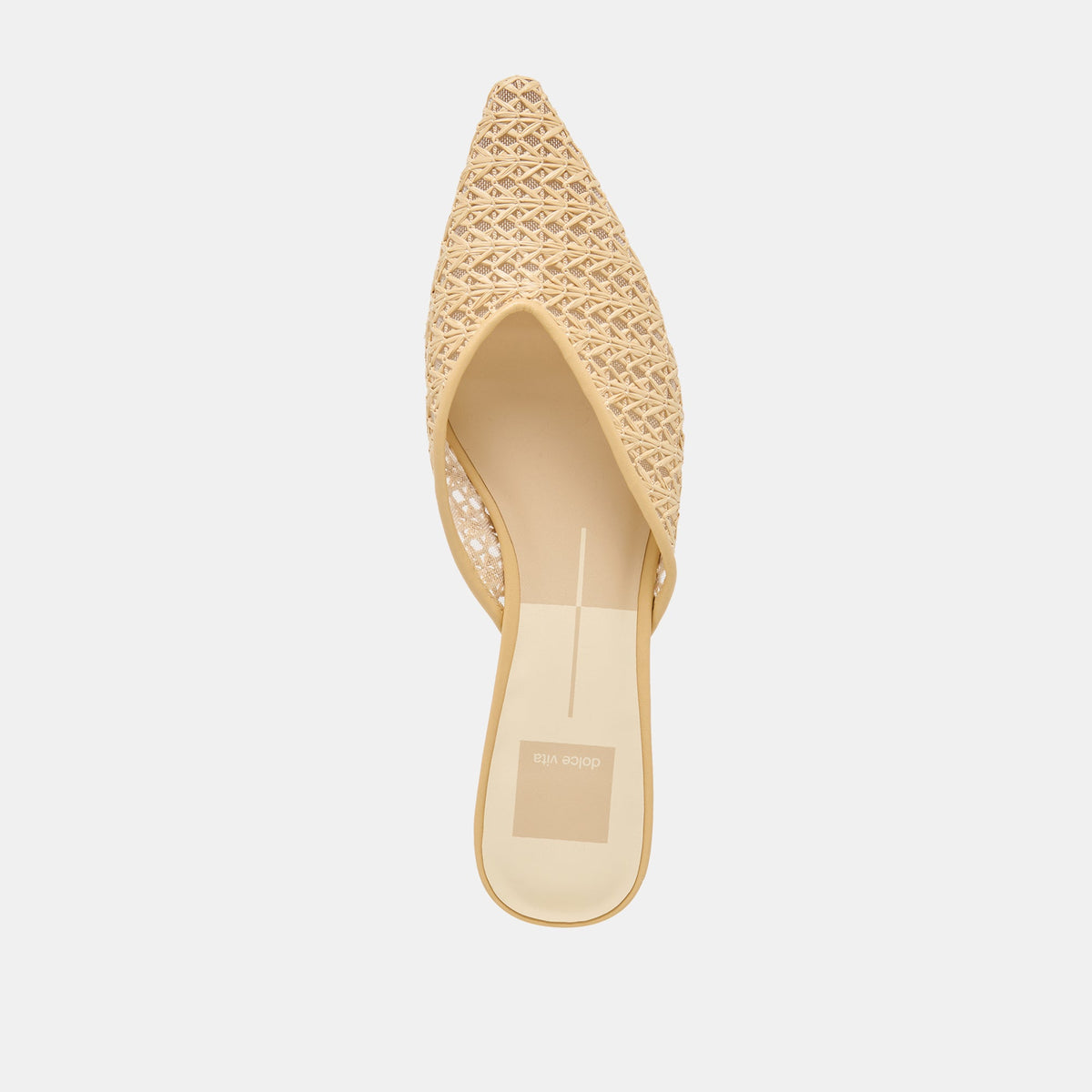 Dolce Vita SHOES Elm Natural Cross Hatch Raffia Flats