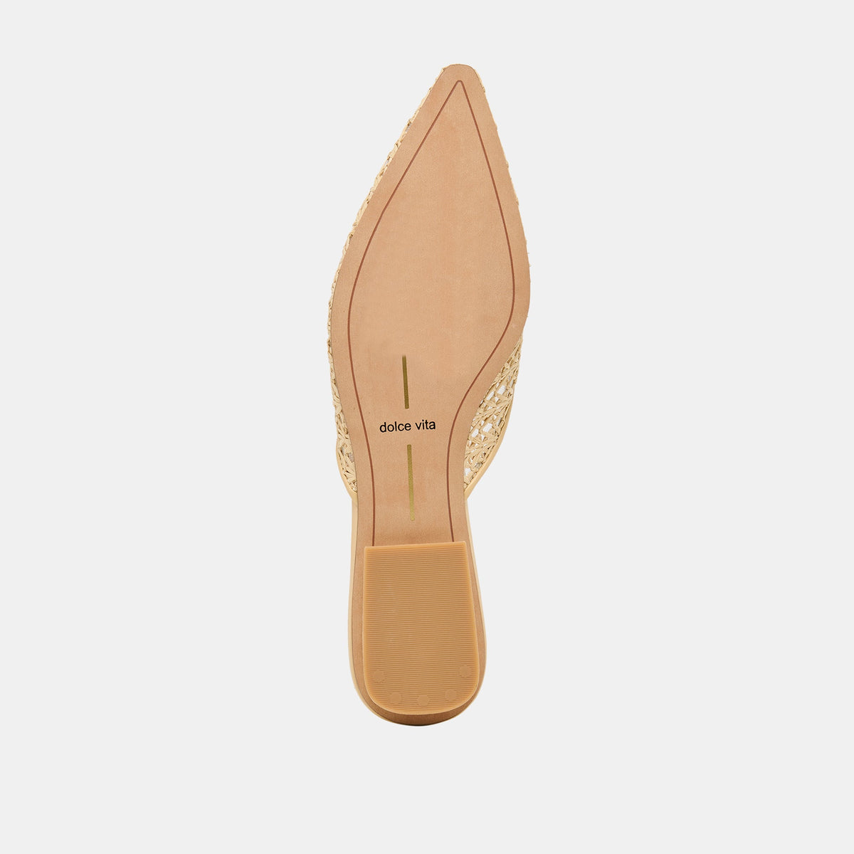 Dolce Vita SHOES Elm Natural Cross Hatch Raffia Flats