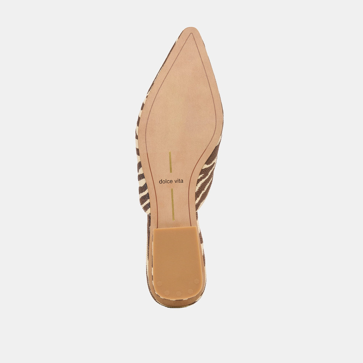 Dolce Vita SHOES Elm Beige Zebra Raffia Flats