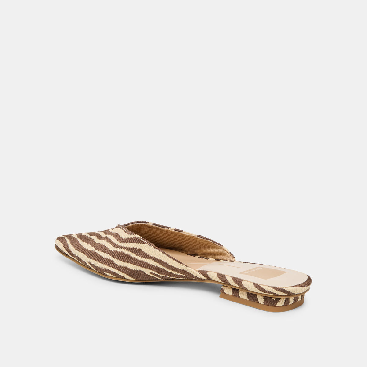 Dolce Vita SHOES Elm Beige Zebra Raffia Flats