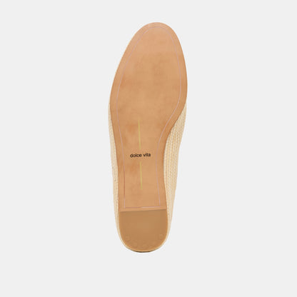Dolce Vita SHOES Eila Lt Natural Raffia Flats