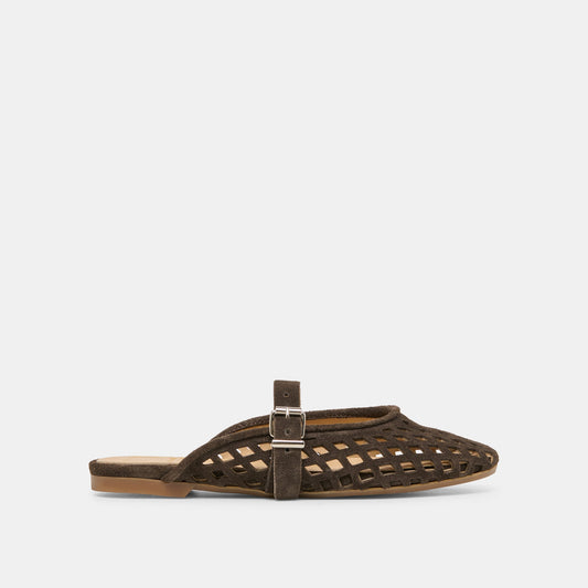 Dolce Vita SHOES Mirian Dk Brown Suede Flats