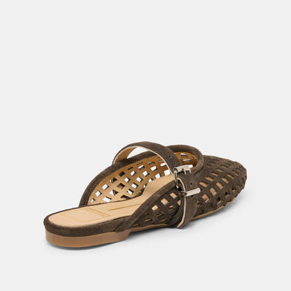 Dolce Vita SHOES Mirian Dk Brown Suede Flats
