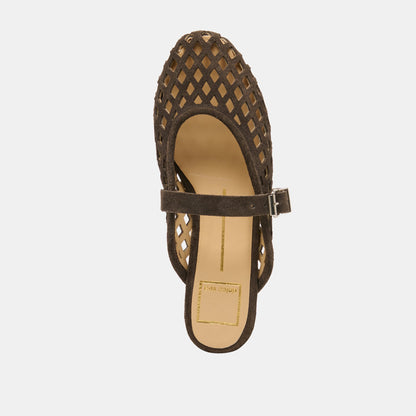 Dolce Vita SHOES Mirian Dk Brown Suede Flats