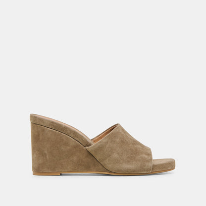 Dolce Vita SHOES Holta Olive Suede Wedges