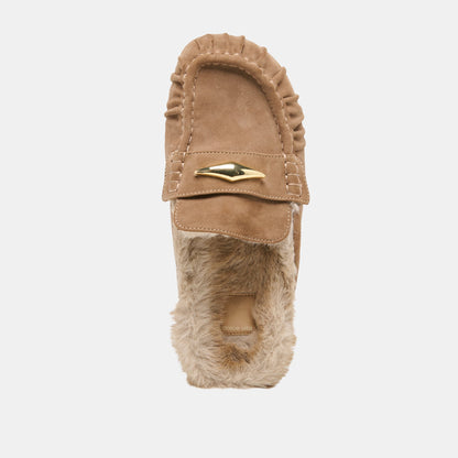 Dolce Vita SHOES Jodero Plush Mushroom Suede Flats