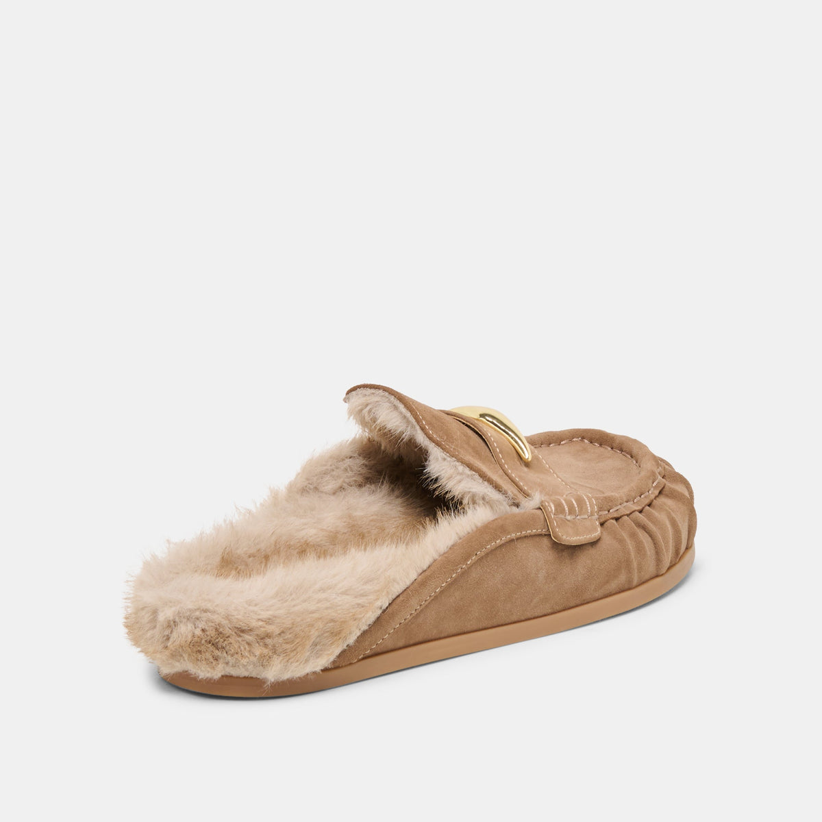 Dolce Vita SHOES Jodero Plush Mushroom Suede Flats