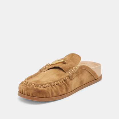 Dolce Vita SHOES Jodero Lt Brown Suede Flats