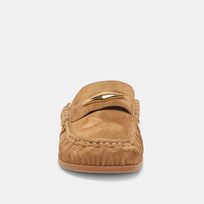 Dolce Vita SHOES Jodero Lt Brown Suede Flats