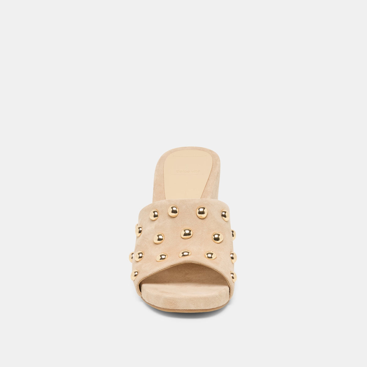 Dolce Vita SHOES Holta Stud Camel Suede Wedges