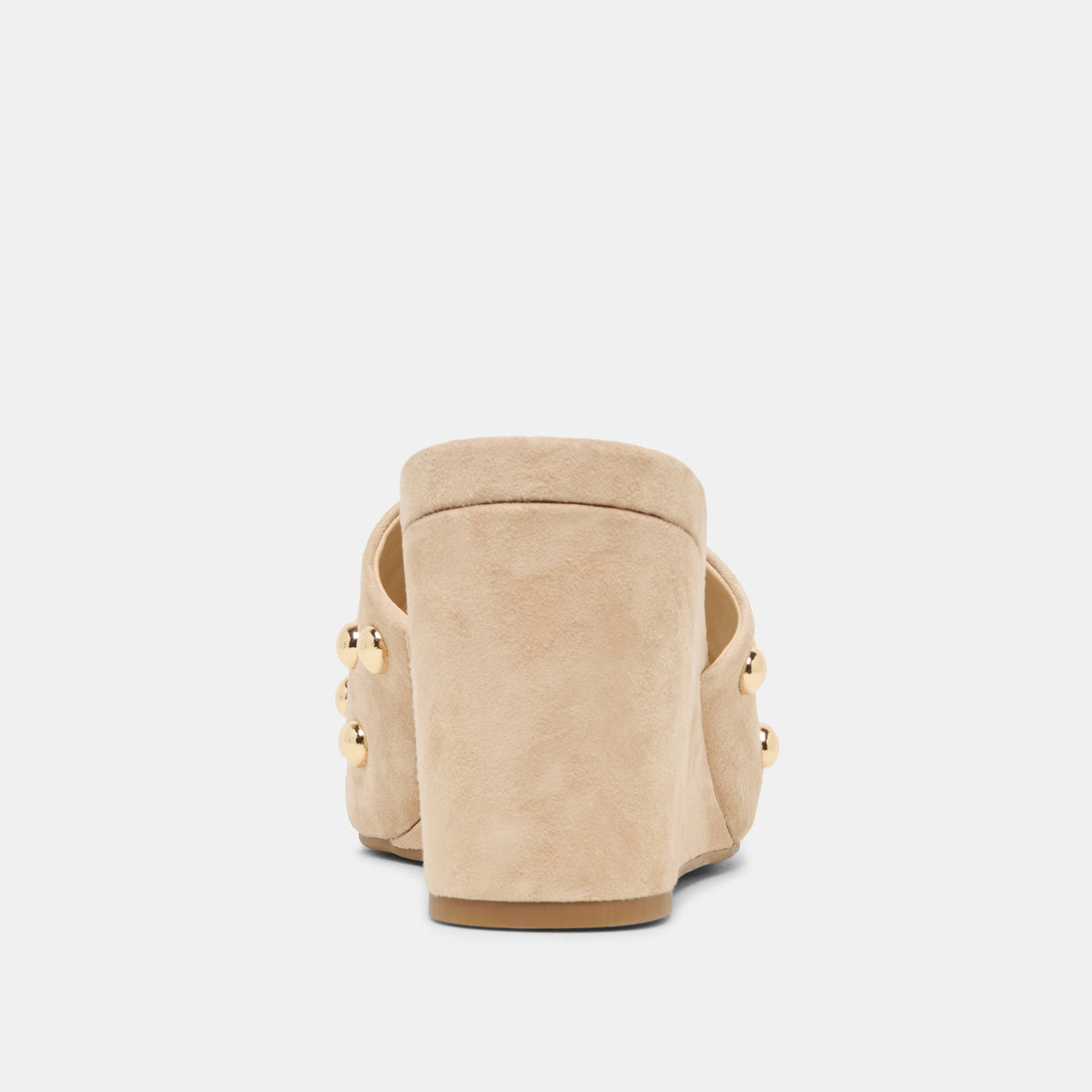 Dolce Vita SHOES Holta Stud Camel Suede Wedges