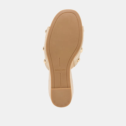 Dolce Vita SHOES Holta Stud Camel Suede Wedges