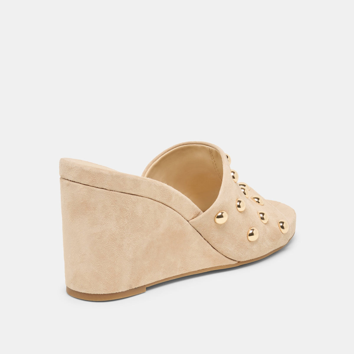 Dolce Vita SHOES Holta Stud Camel Suede Wedges