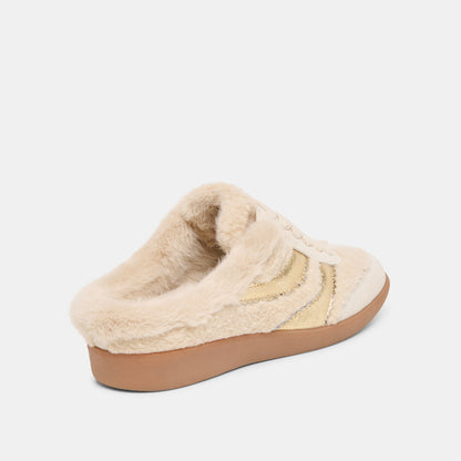 Dolce Vita SHOES Merit Slide Plush Natural Multi Plush Sneakers