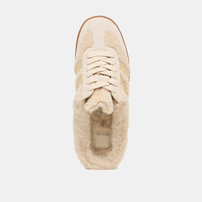 Dolce Vita SHOES Merit Slide Plush Natural Multi Plush Sneakers