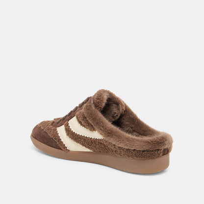 Dolce Vita SHOES Merit Slide Plush Dk Brown Plush Sneakers