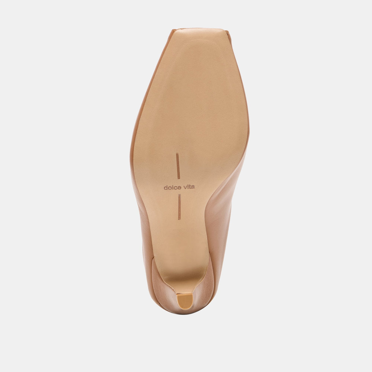 Dolce Vita SHOES MERY Brown Leather Peep-Toe Heels
