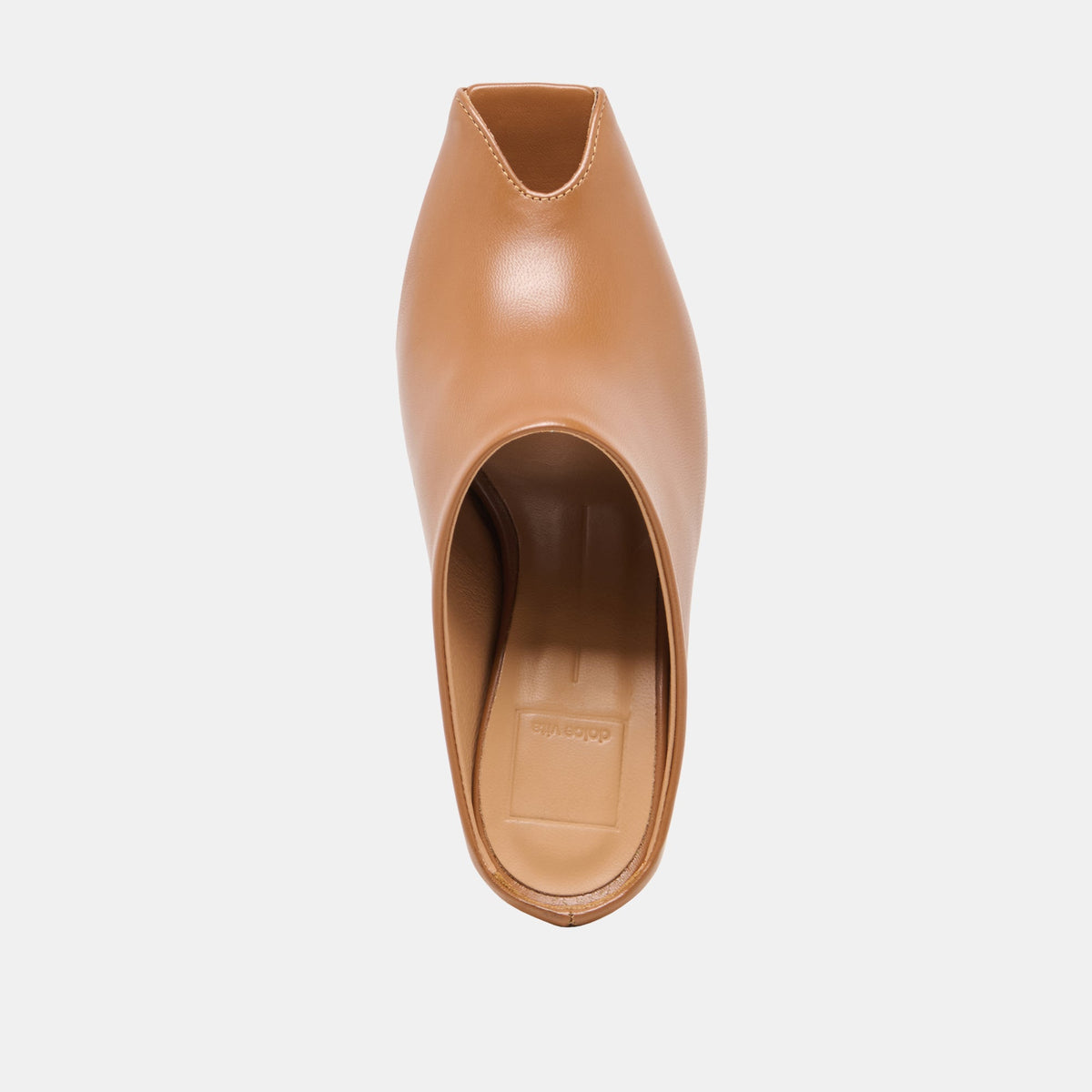 Dolce Vita SHOES MERY Brown Leather Peep-Toe Heels