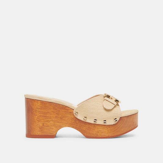 Dolce Vita SHOES YALAH HEELS LT NATURAL RAFFIA
 – Dolce Vita