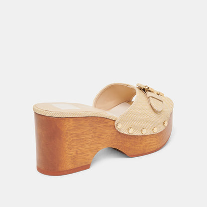 Dolce Vita SHOES YALAH HEELS LT NATURAL RAFFIA
 – Dolce Vita