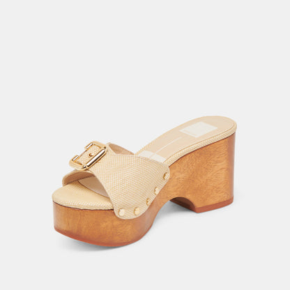 Dolce Vita SHOES YALAH HEELS LT NATURAL RAFFIA
 – Dolce Vita