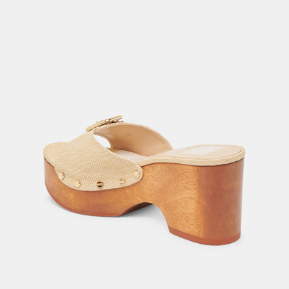 Dolce Vita SHOES YALAH HEELS LT NATURAL RAFFIA
 – Dolce Vita