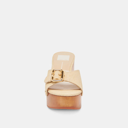Dolce Vita SHOES YALAH HEELS LT NATURAL RAFFIA
 – Dolce Vita