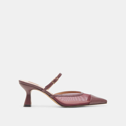 Dolce Vita SHOES Loyd Burgundy Mesh Heels