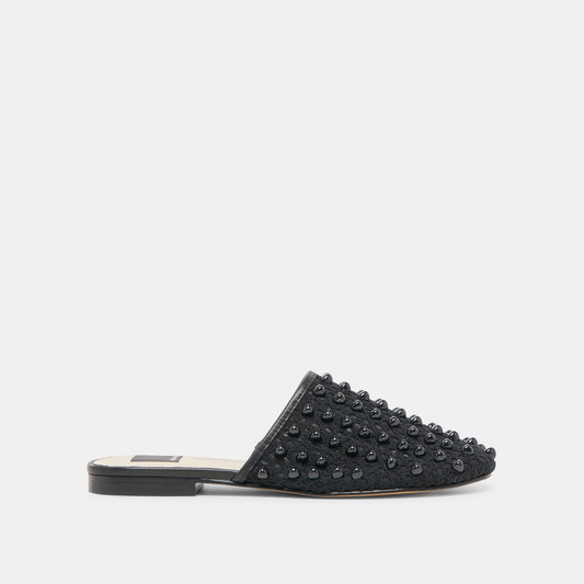 Dolce Vita SHOES Rova Bead Onyx Beaded Mesh Flats