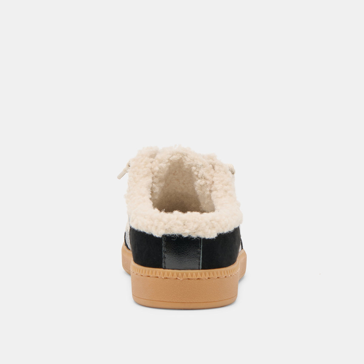Dolce Vita SHOES Notice Slide Plush Black Woven Leather Sneakers