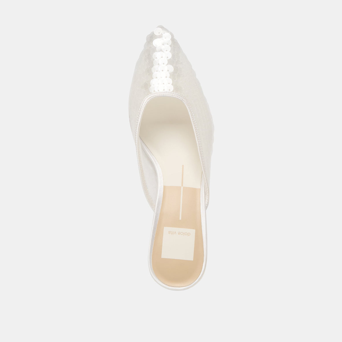 Dolce Vita SHOES Cleo Ivory Sequin Heels