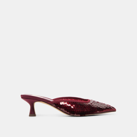 Dolce Vita SHOES Cleo Cranberry Sequin Heels