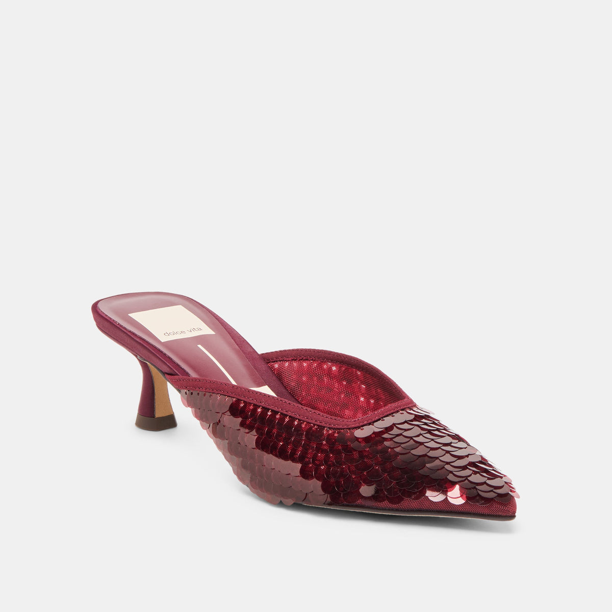 Dolce Vita SHOES Cleo Cranberry Sequin Heels
