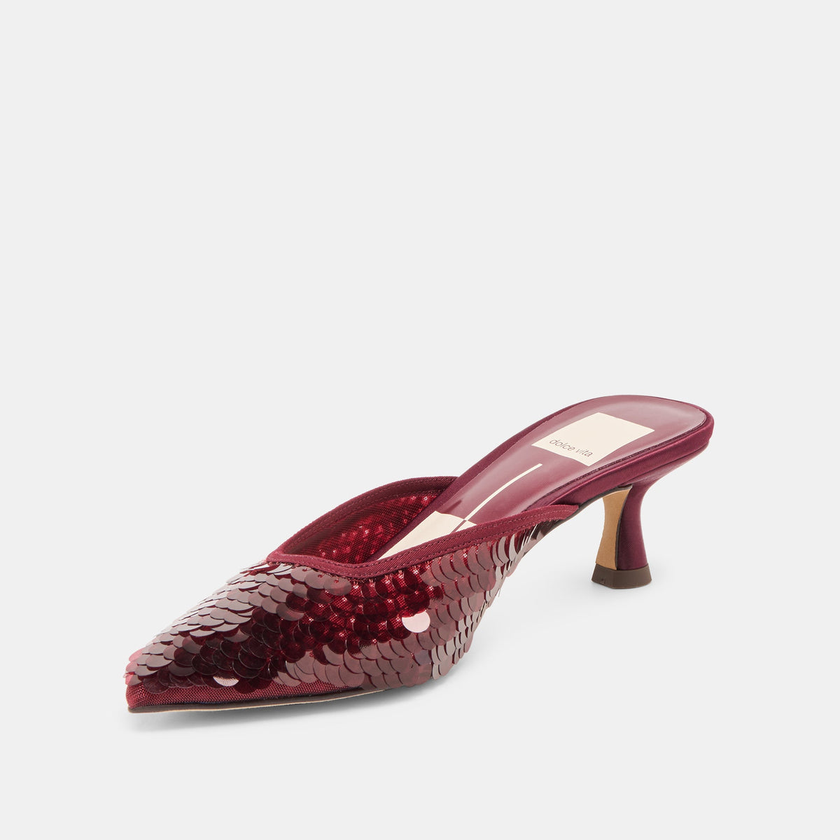 Dolce Vita SHOES Cleo Cranberry Sequin Heels