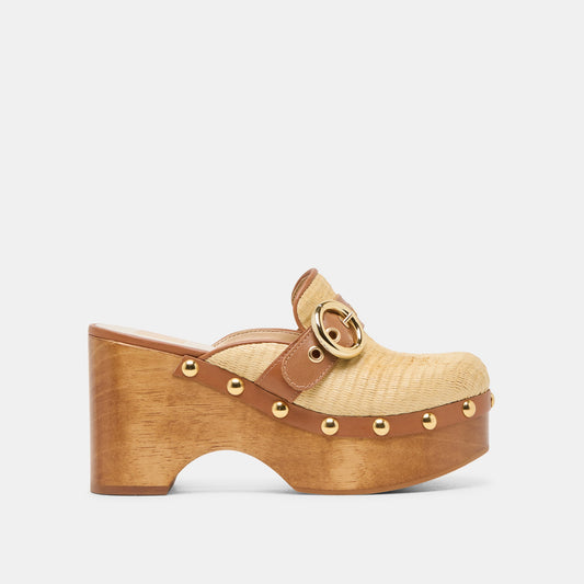 Dolce Vita SHOES Debrah Lt Natural Raffia Clogs