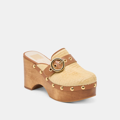 Dolce Vita SHOES Debrah Lt Natural Raffia Clogs