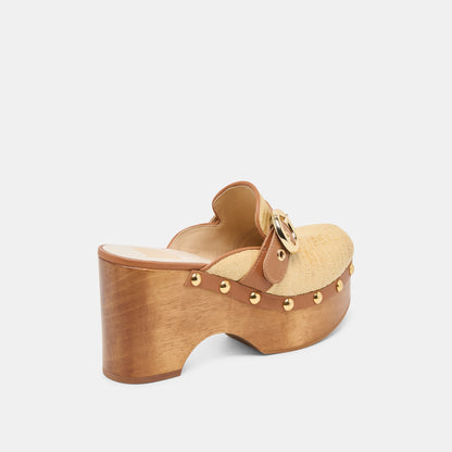 Dolce Vita SHOES Debrah Lt Natural Raffia Clogs