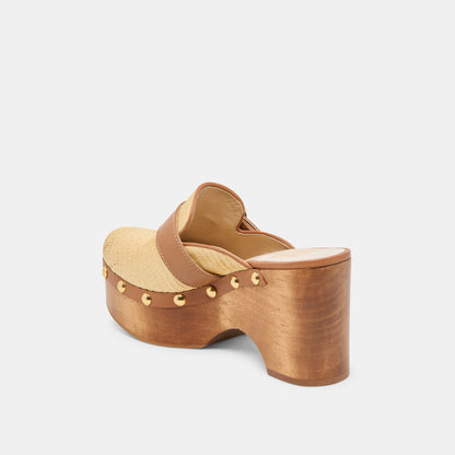 Dolce Vita SHOES Debrah Lt Natural Raffia Clogs