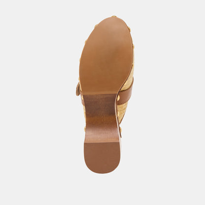 Dolce Vita SHOES Debrah Lt Natural Raffia Clogs
