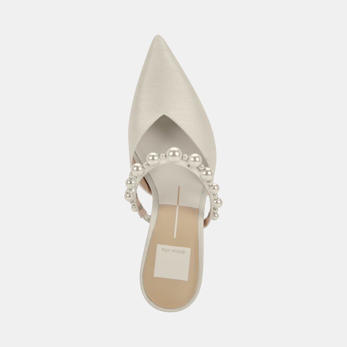 Dolce Vita SHOES KANIKA Pearl Heels Vanilla Silk | Vanilla Silk Pearl Tapered Heels
 – Dolce Vita