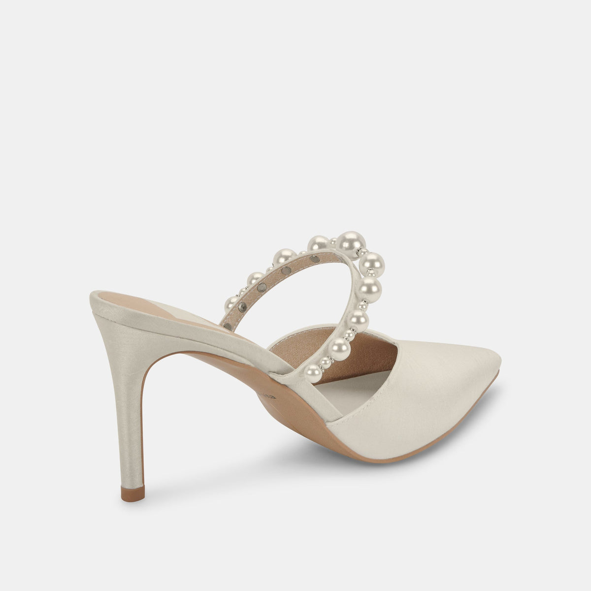 Dolce Vita SHOES KANIKA Pearl Heels Vanilla Silk | Vanilla Silk Pearl Tapered Heels
 – Dolce Vita