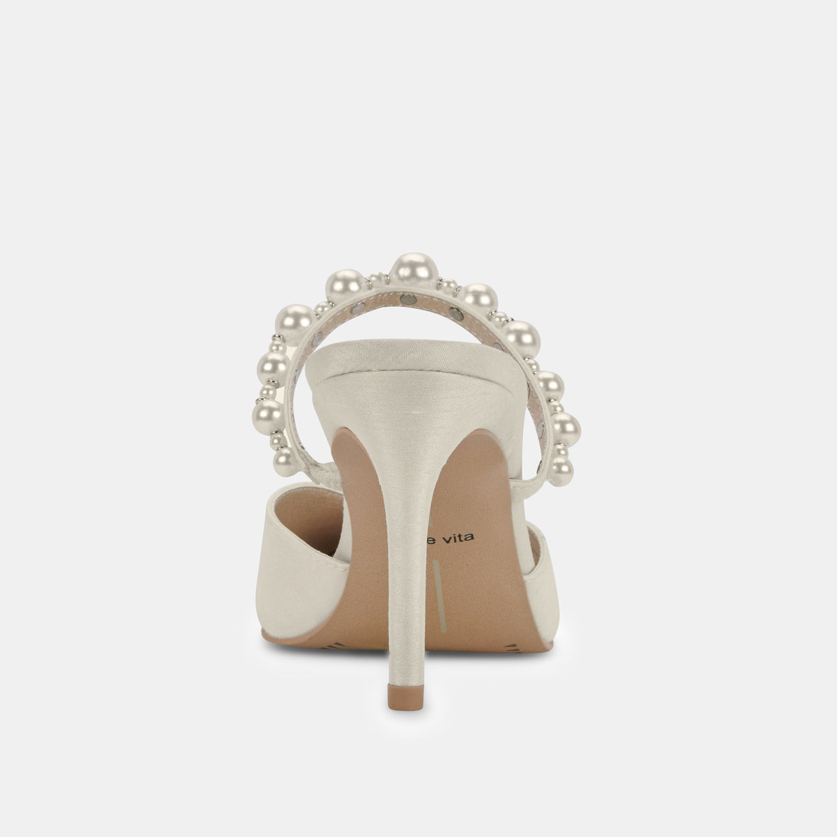 Dolce Vita SHOES KANIKA Pearl Heels Vanilla Silk | Vanilla Silk Pearl Tapered Heels
 – Dolce Vita