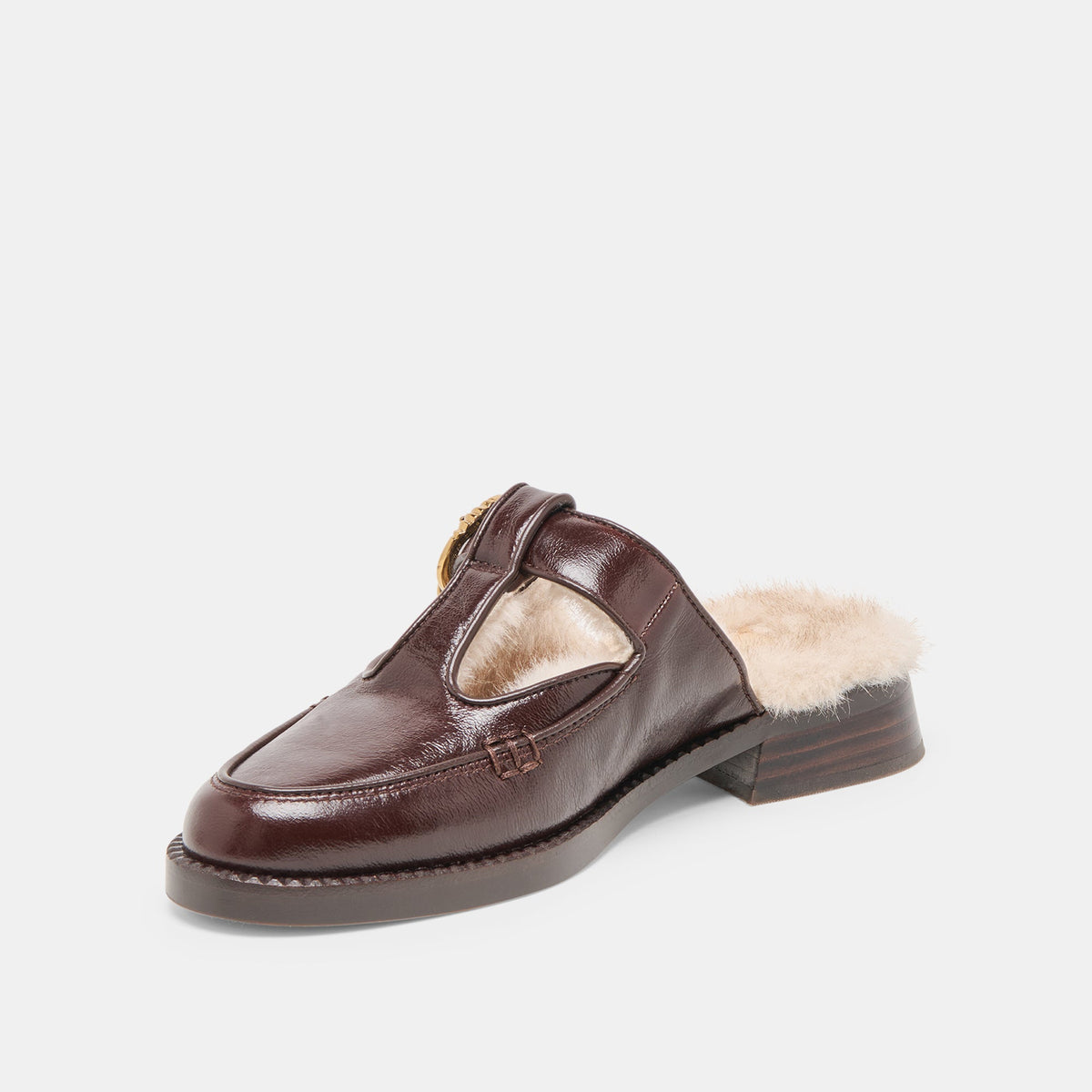 Dolce Vita SHOES Harlah Plush Chocolate Leather Flats
