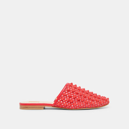 Dolce Vita SHOES Rova Bead Chili Beaded Mesh Flats
