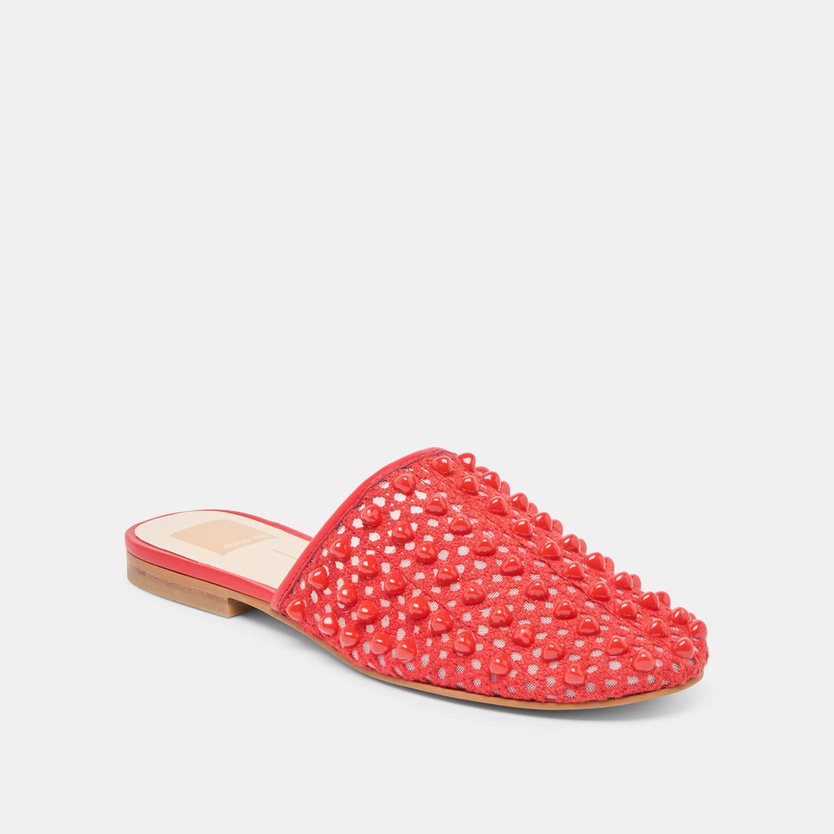 Dolce Vita SHOES Rova Bead Chili Beaded Mesh Flats