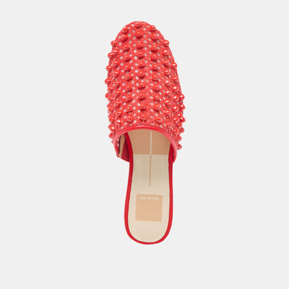 Dolce Vita SHOES Rova Bead Chili Beaded Mesh Flats