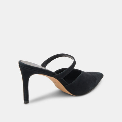 Dolce Vita SHOES KANIKA WIDE HEELS ONYX SUEDE
 – Dolce Vita