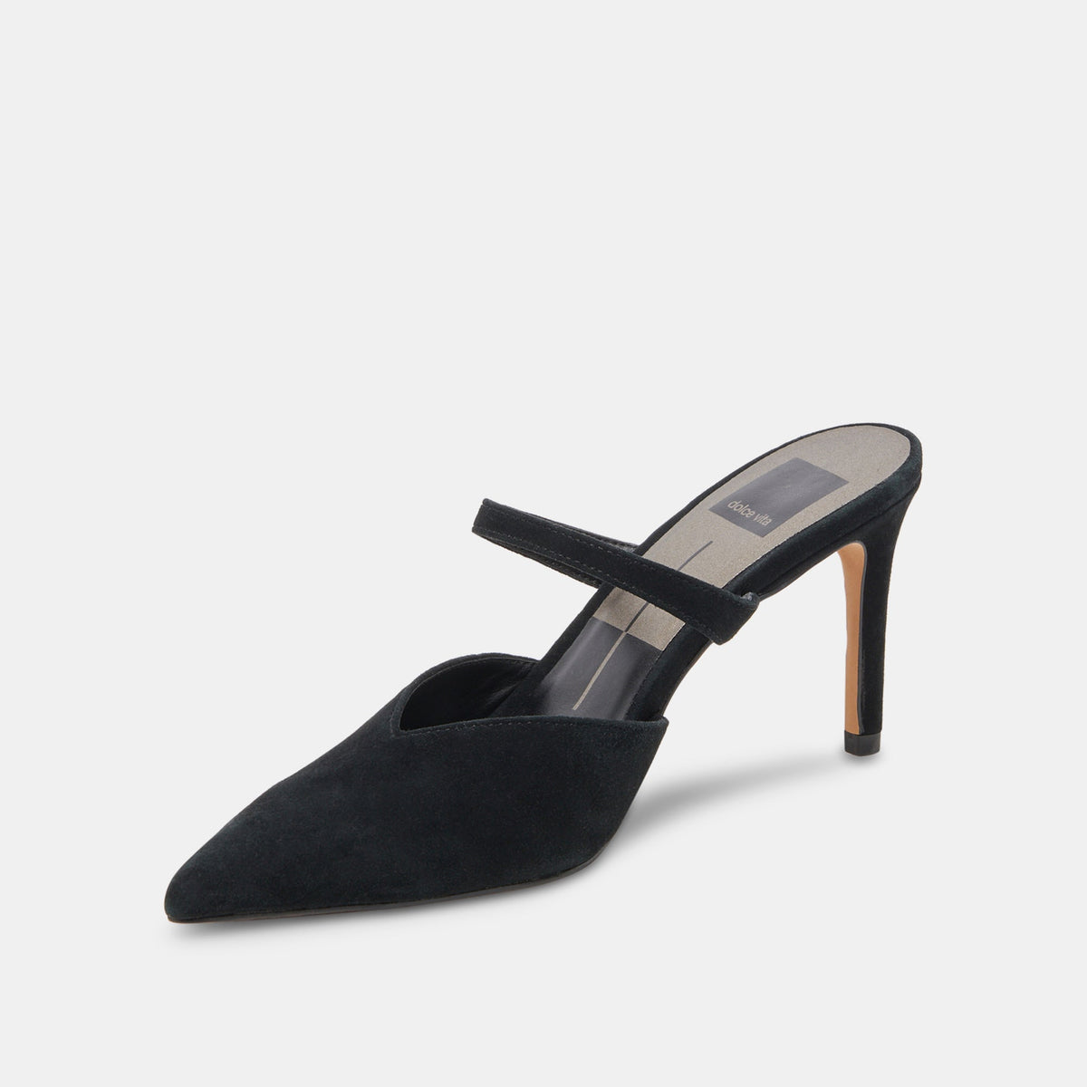 Dolce Vita SHOES KANIKA WIDE HEELS ONYX SUEDE
 – Dolce Vita
