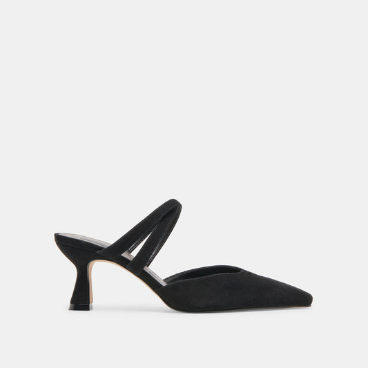 Dolce Vita SHOES Linore Onyx Suede Heels